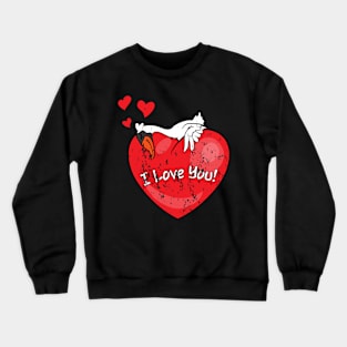 Retro Vintage Grunge Valentine's Day Crewneck Sweatshirt